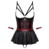 Cottelli Bondage - shiny set with arm cuffs (black) - 80B/M