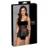 Cottelli Bondage - Shiny Set with Wrist Cuffs (Black) - 85B/L