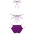 Obsessive Balitta - Shiny Halter Neck Bikini (Purple)  - M