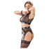 Cottelli Bondage - Lace Lingerie Set (4 Piece) - M