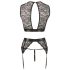Cottelli Bondage - Lace Lingerie Set (4 Piece) - L