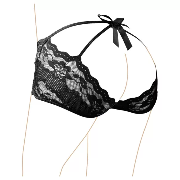 Cottelli - Spicy Lace French Panties (Black) - XL