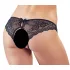 Cottelli - Lace Bow Open Panty (Black) - L