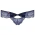 Obsessive Auroria - Bow Embroidered Women's Panties (Blue) - L/XL