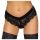 Cottelli Party - Black Lace Panties with Chain Details - M