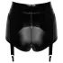 Noir - Shiny Hot Pants with Garter (Black)