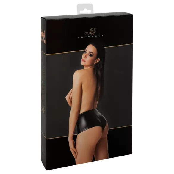 Noir - Shiny Black Shorts - L