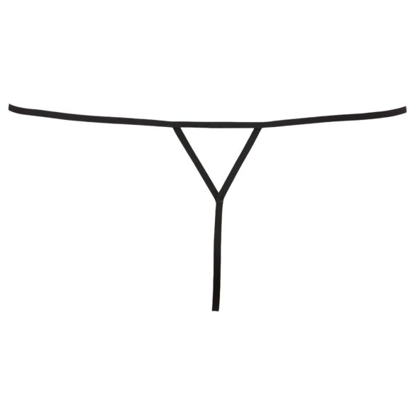 Cottelli - Women's Sparkly Minimal Thong (Black) - M/L