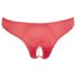 Cottelli - Open Floral Panty with Pearls (Red) - L