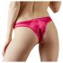 Cottelli - Open Floral Panty with Pearls (Red) - L