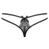 Obsessive Intensa - Double Strap Lace Thong (Black) - L/XL