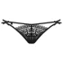Obsessive Intensa - Double Strap Lace Thong (Black) - L/XL