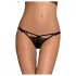 Obsessive Intensa - Double Strap Lace Thong (Black) - L/XL