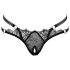 Cottelli - Luxury Open Ring Thong (Black) - M/L