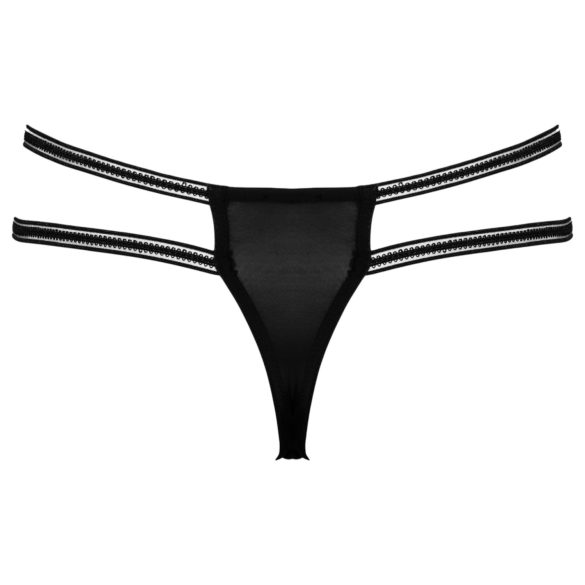Cottelli - Luxury Open Ring Thong (Black) - M/L