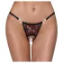 Cottelli - Luxury Black Rose Pearl Thong