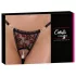 Cottelli - Luxury Black Rose Pearl Thong