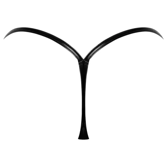 Noir - Glossy Effect Thong (Black) - L/XL