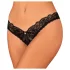 Obsessive Donna Dream - lace open thong (black) - M/L