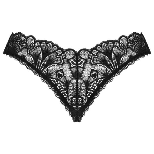 Obsessive Donna Dream - lace open thong (black) - M/L