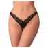 Obsessive - Sheer Lace Thong (Black) - 2XL/3XL