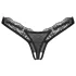 Obsessive - Sheer Lace Thong (Black) - 2XL/3XL