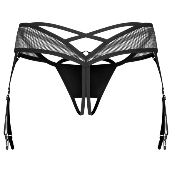 Obsessive Dominna - Strappy Garter Belt (Black)