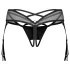 Obsessive Dominna - Strappy Garter Belt (Black) - L/XL
