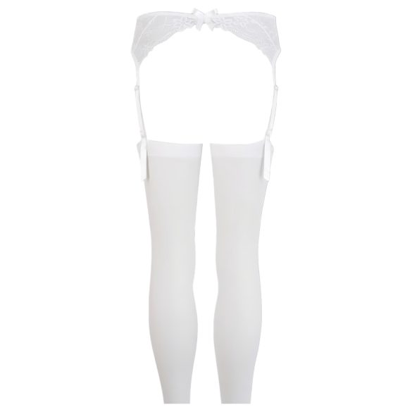 NO:XQSE - Lace Garter Set - White - M/L