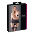Cottelli Plus Size - Lace Corset Garter Belt (Black) - 3XL