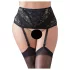 Cottelli Plus Size - Lace Corset Garter Belt (Black) - 3XL