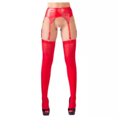 NO:XQSE - Shiny Garter Belt Set (Red)