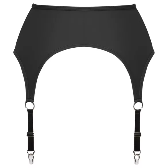 Cottelli - Black Matte Garter Belt - L