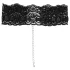 Cottelli - faux leather lace collar, BDSM costume accessory