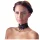 Cottelli - Wide Lace-Up Lace Choker (Black)