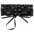 Cottelli - Wide Lace-Up Lace Choker (Black)