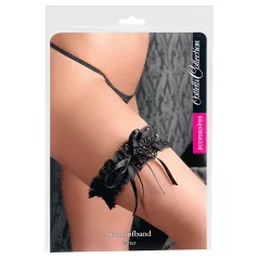Cottelli - lace suspender belt (black, S-L)