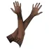 Cottelli Collection - Long Patterned Fishnet Gloves - Black (S-L)
