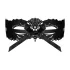 Obsessive - Embroidered Venetian Mask (Black)
