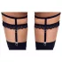 Cottelli - Decorative Black Lace Garter Belt