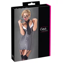 Cottelli - striped secretary costume - M