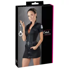   Cottelli Police - Women's Officer Costume Dress (Black) - L