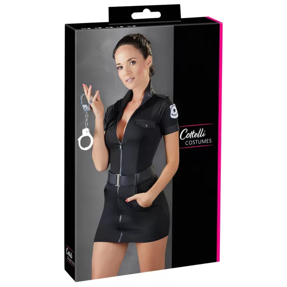 Cottelli Police - Women's Officer Costume Dress (Black) - XL