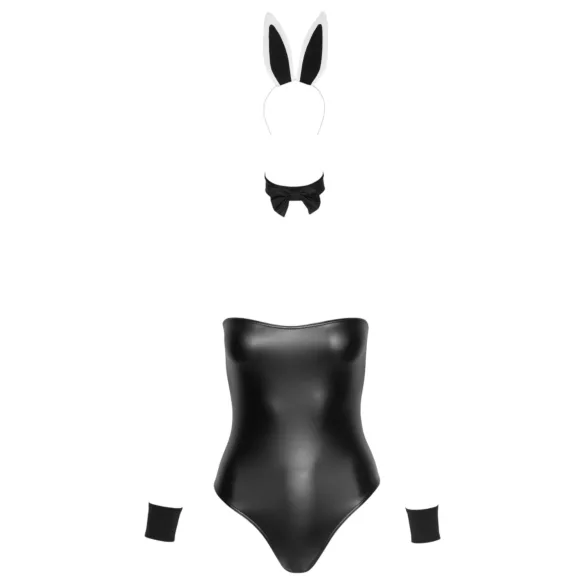 Cottelli Bunny - Shiny, Sexy Bunny Costume (5-Piece Set) - M