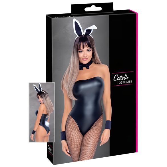 Cottelli Bunny - Shiny, Sexy Bunny Costume (5-Piece Set) - L