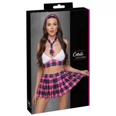 Cottelli - Plaid Schoolgirl Costume Set (Pink) - M