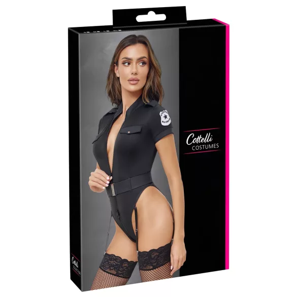 Cottelli - Policewoman Costume (Black) - L
