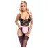 Cottelli - Sheer Maid Costume (Black-Pink)