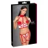 Cottelli - Open Nurse Costume Set (White-Red)