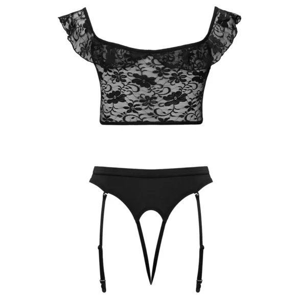 Cottelli - maid costume set (black and white)